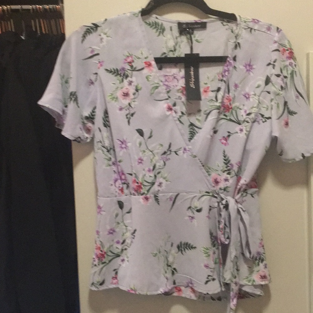 Flowy peplum top